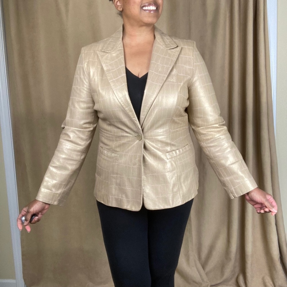 Vintage Pelle Studio Wilson Leather Jacket Blazer, size XL